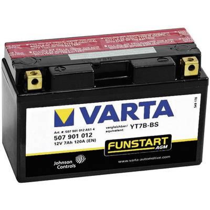 Мото Акумулатор Varta 12V - Yt7B-Bs Varta Fun